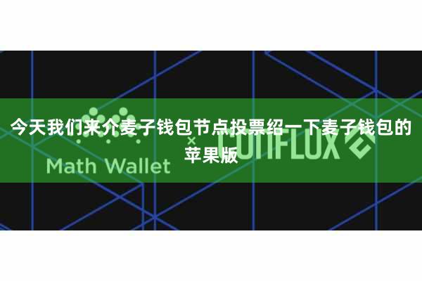 今天我们来介麦子钱包节点投票绍一下麦子钱包的苹果版