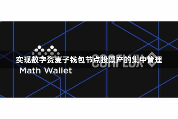 实现数字资麦子钱包节点投票产的集中管理