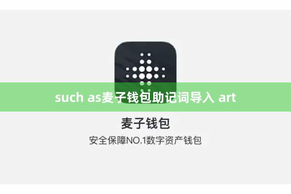 such as麦子钱包助记词导入 art